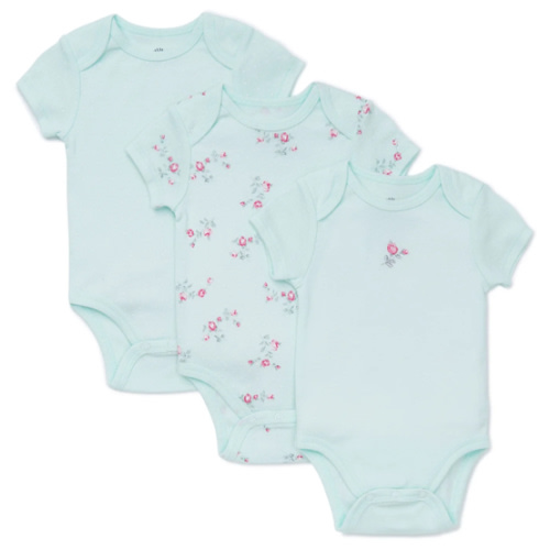 Floral Spray 3-Pack Bodysuits