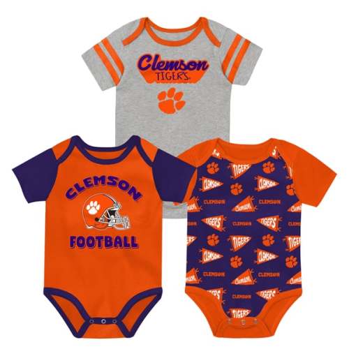 Newborn Outerstuff Orange Clemson Tigers Star Player Three-Piece Bodysuit Set