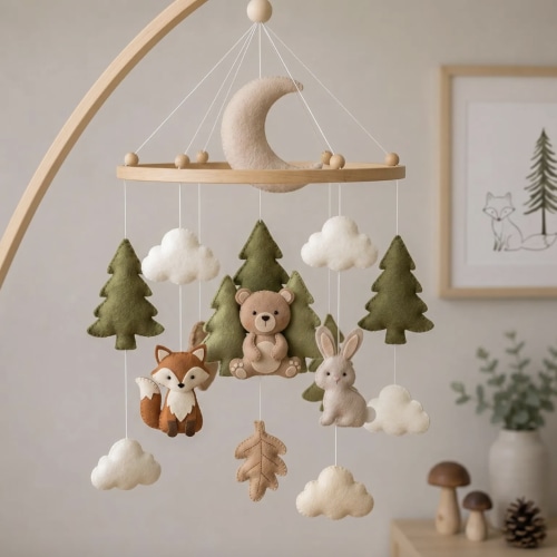 Woodland Animals Baby Mobile