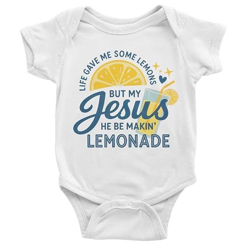 Threadrock Baby Life Gave Me Lemons But My Jesus Makes Lemonade Infant Bodysuit