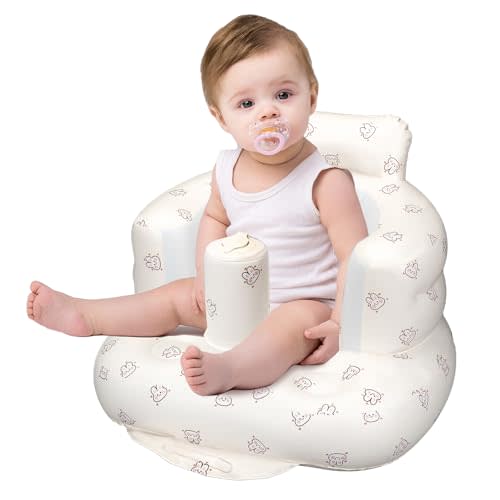 Inflatable Baby Seat for Babies 3 Months and Up, Infant Back Support Sofa,Toddler Floor Seats for Sitting Up, Blow Up Baby Chair with Built in Air Pump, Baby Seats for Kids, Baby Chair