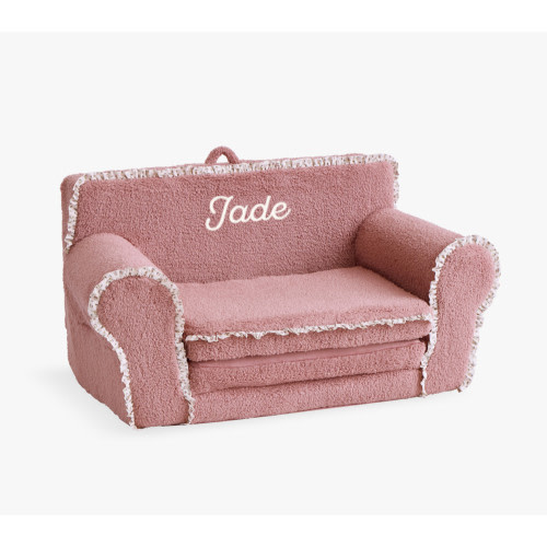 Anywhere Sofa Lounger®, Soft Berry Sherpa Ditsy Ruffle