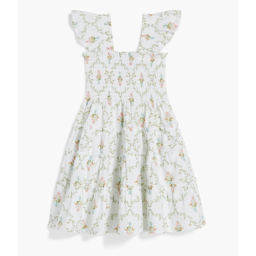 The Baby Ellie Nap Dress - Pastel Trellis