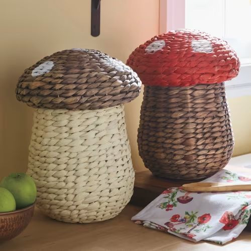 Mushroom Figural Basket