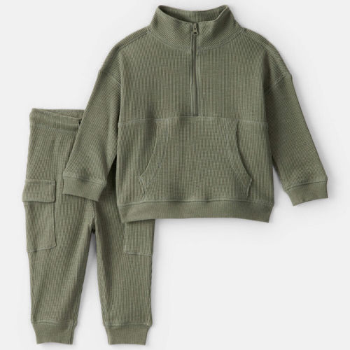 Green Baby Boy 2-Piece Pullover and Joggers Set | Carter’s Oshkosh Canada
