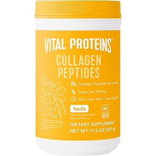 Vital Proteins Collagen Peptides Powder Vanilla - Supports Hair, Skin, Nails, Bones, Joints, Powder for Women