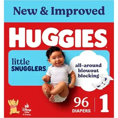 Huggies Little Snugglers Diapers Size 1, 96 Count