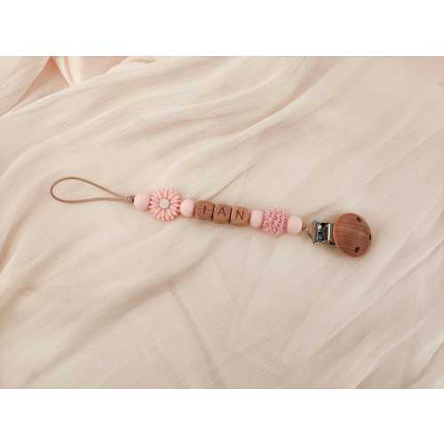 Personalized Pacifier Clip, Custom Dummy Clip, Pacifier Holder, Soother Clip, Binky Clip, Baby Shower Gift, Baby Gift, Newborn Gift