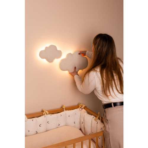 Bouclé Cloud Wall Light  ,Nursery Night Lamp ,Kids Room Decor