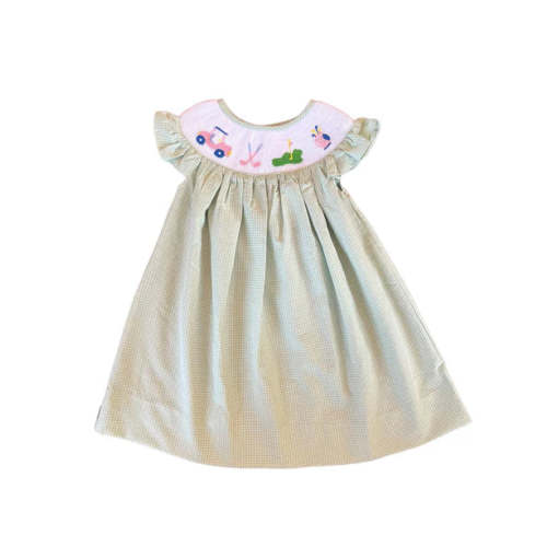 Shop Teeta Girls Golf Gone Golfin' Smocked Dress – Howdy House Kids