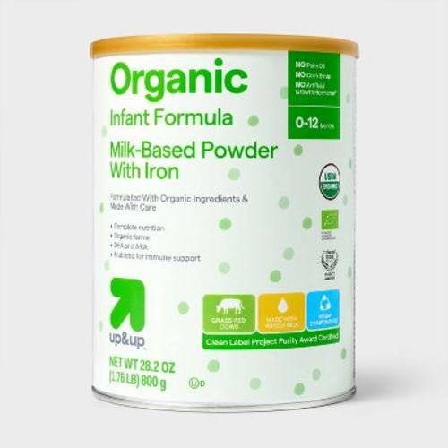Organic Milk-Based Powder Infant Formula with Iron - 28.2oz - up&up™