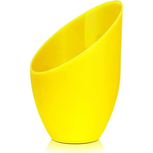 2 Pack Plastic Lampshade, 5.7 inch High, 4.1 inch Diameter, 1.65 inch Fitter, Replacement Plastic Lamp Shade for LED Floor Lamp [Yellow]