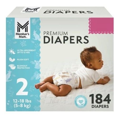 Member's Mark Premium Baby Diapers, Size 2- Samsclub.com