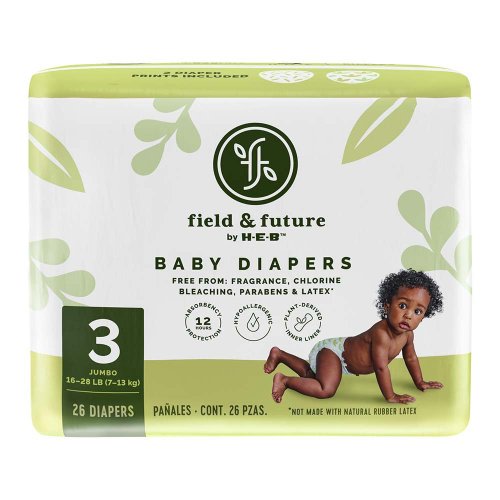 Field & Future by H-E-B Jumbo Pack Baby Diapers - Size 3