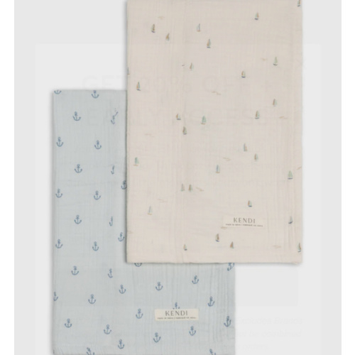 2-Pack Muslin Burp Cloths