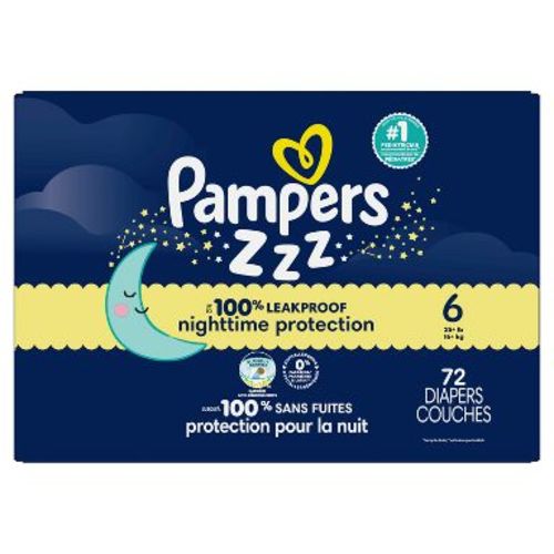 Pampers Swaddlers Overnight Diapers - Size 6 - 72ct