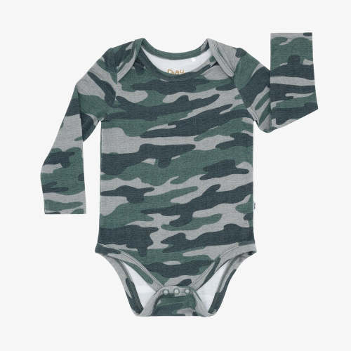 Vintage Camo Long Sleeve Bodysuit - Little Sleepies