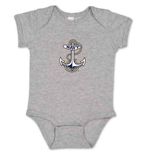 Navy Anchor Logo Infant Romper – Navy Gear