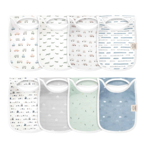 8-Pack Hallo Drool Bibs (Vessels) Vessels / One Size