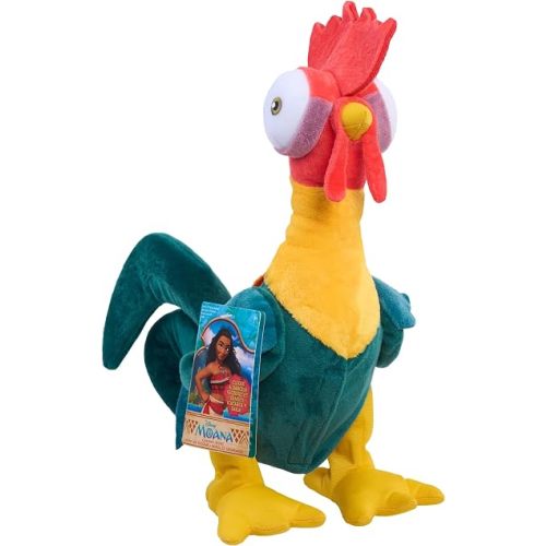 Moana 13-inch Hei Hei Feature Small Plush with Sounds and Dancing, Stuffed Animal, Pretend Play, Kids Toys for Ages 3 Up by Just Play