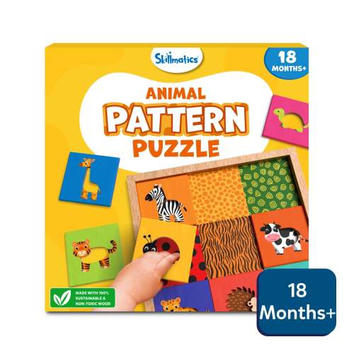 Animal Pattern Puzzle Set | Educational Matching & Learning Game (ages 18 months+)