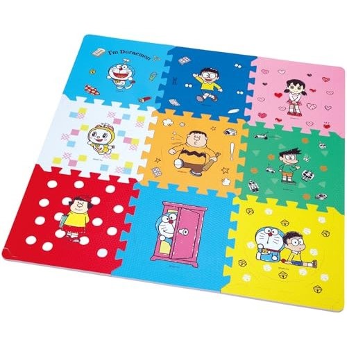 Skater Puzzle Mat 9-Piece Set Floor Mat Toy for Kids Doraemon Secret Gadgets