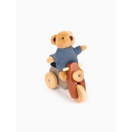 Alexis the Bear on a Vespa