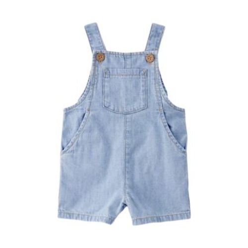 Baby Girls Chambray Shortall