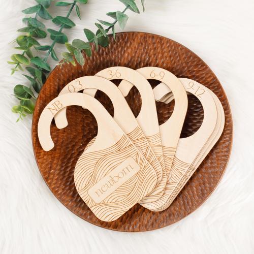 Wooden Baby Closet Dividers: Nursery Clothes Organizer, Newborn to 24 Months