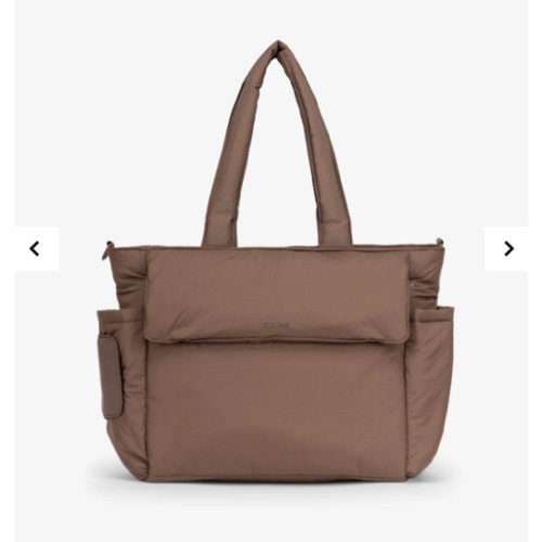 Diaper Tote Bag with Laptop Sleeve - Hazelnut