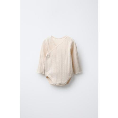 POINTELLE BODYSUIT - Vanilla | ZARA United States
