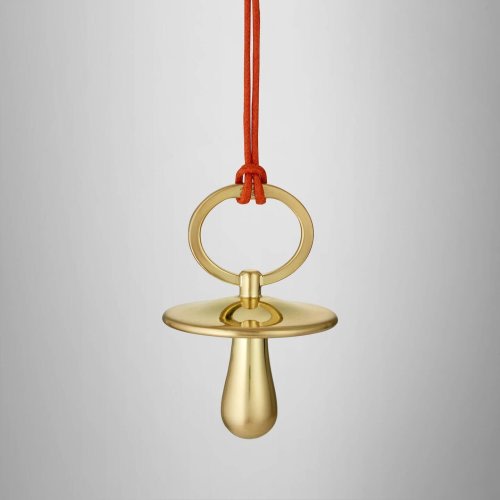 Pacifier Golden Ornament