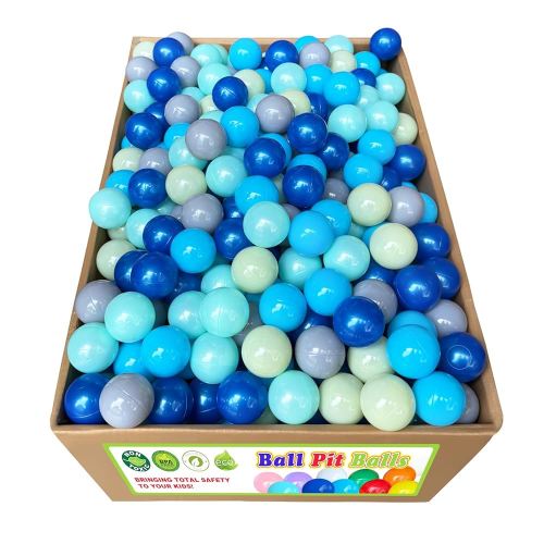 Play Ball Pit and Pool Balls - Plastic BPA-Free Soft Balls for Kids and Pets: 500, 1000 or 2000 Count