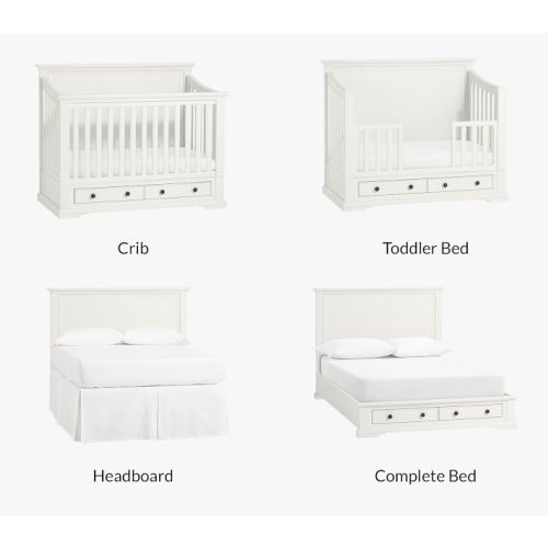 Larkin 4-in-1 Convertible Storage Crib | Pottery Barn Kids