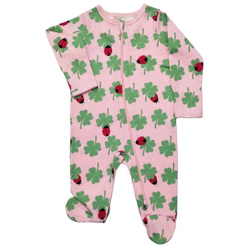 Wonder Nation Baby Gender Neutral Zip Front Footed Sleep N Play Pajamas, 2-Pack, Sizes Preemie-6/9 Months