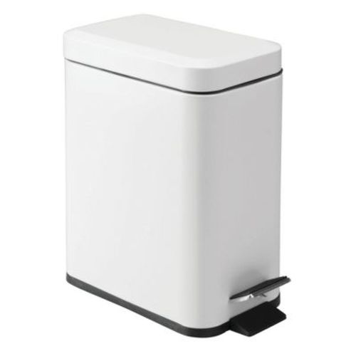 iDESIGN 5L Rectangle Step Can White