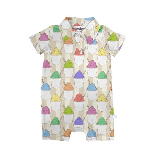 SS Polo Romper - Sno Cones – Goosies
