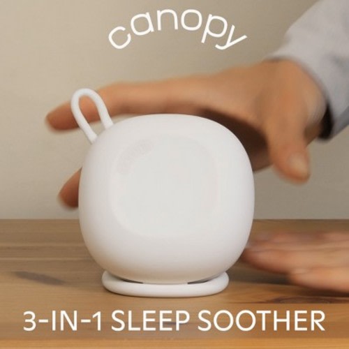 Canopy Sleep Soother-Portable USB Sound Machine & Nightlight - White