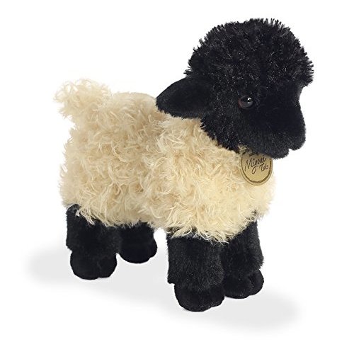 Aurora® Adorable Miyoni® Tots Suffolk Lamb Stuffed Animal - Lifelike Detail - Cherished Companionship - White 8.5 Inches