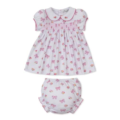 Blossoming Bows Smocked Dress Set
