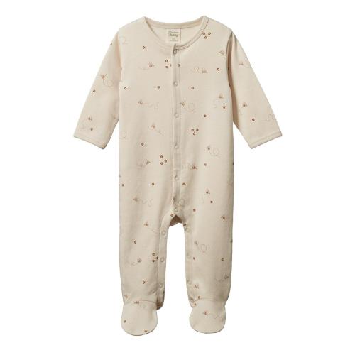 Cotton Stretch And Grow - Bumble Bee Print