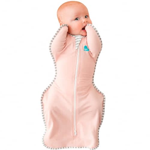 Love to Dream Swaddle Up, Baby Sleep Sack | 1.0 TOG, 8-13 lbs, Dusty Pink | Arms Up Swaddle Helps Baby Self-Soothe and Sleep Longer, Secure Fit Helps Calm Startle Reflex, Newborn Essentials 68–75F