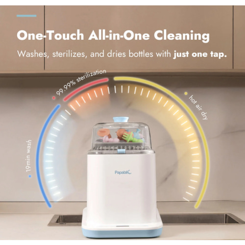 Baby Bottle Washer Sterilizer and Dryer All in One Bottle Cleaner