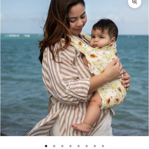 Papaya Baby Lark Carrier – Watercolor Floral Baby Carrier