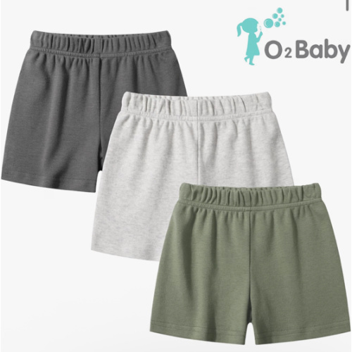 O2 BABY Organic Cotton Unisex Baby Jogger Pants, 3-Pack Pull-on Bottoms, Newborn Leggings