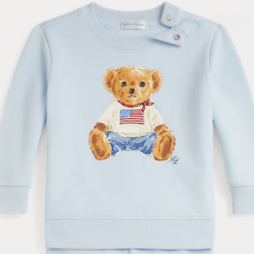 Polo Bear Fleece Sweatshirt & Pant Set