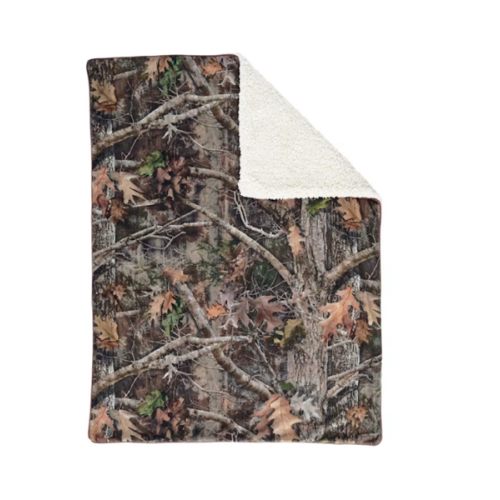 Bass Pro Shops TrueTimber Camo Printed Sherpa-Lined Baby Blanket