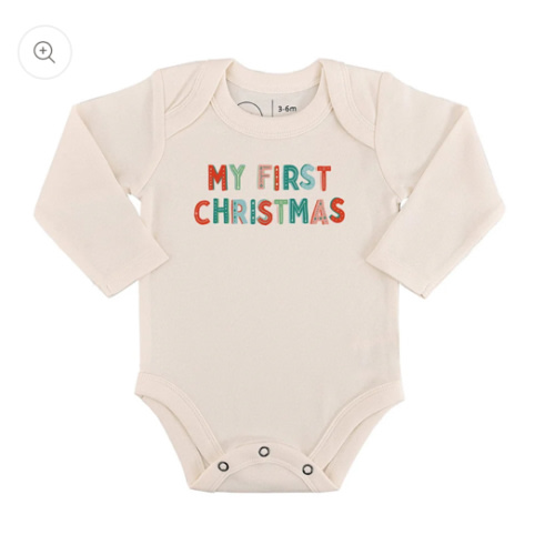 Baby Lap Bodysuit - My First Christmas (long sleeve) | Finn + Emma