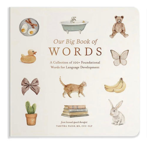 Our Big Book of First Words: A Collection of 100+ Foundational Words for Language Development (Tabitha Paige Children's Book Series)