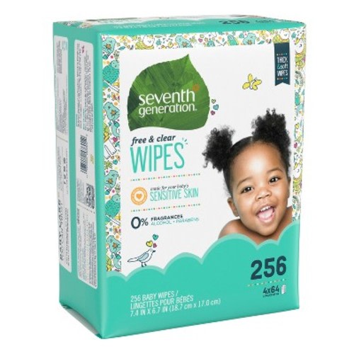 Seventh Generation Free & Clear Baby Wipes - 256ct